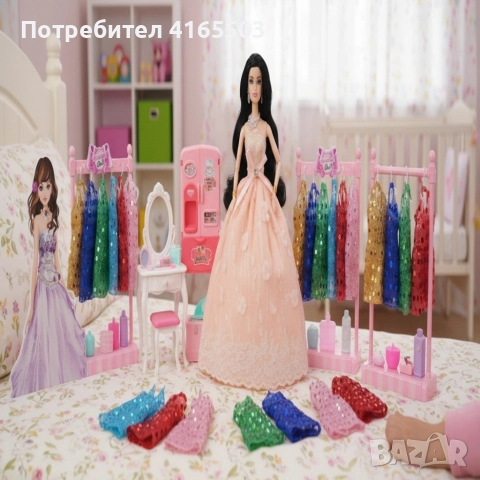 Голяма кукла с много рокли и аксесоари Beautiful Doll, снимка 3 - Кукли - 52675944