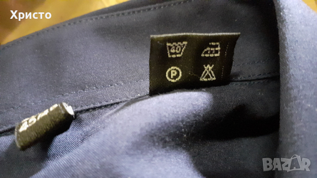 мъжка риза с дълъг ръкав М-XXL тъмно синя, чисто нова, в целофан, снимка 6 - Ризи - 30535878