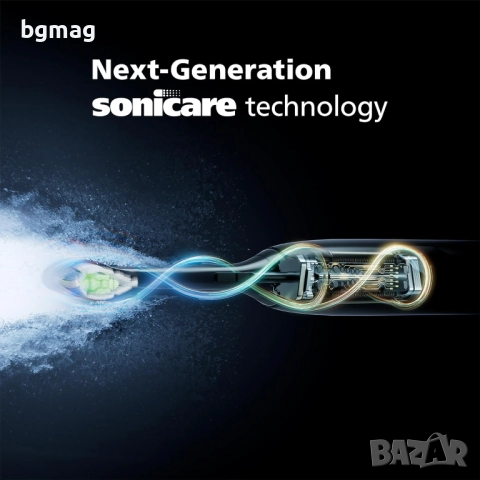 Philips Sonicare 5300 (HX7101/01) електрическа четка за зъби-черен цвят, снимка 3 - Други - 52107266