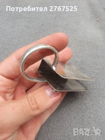 Стара 100 годишна посребрена поставка за кибрит държач кутия, снимка 4 - Антикварни и старинни предмети - 42312594