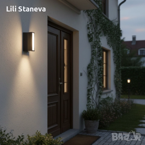 Висококачествена LED стенна лампа Luna Lighting – 11W, 3000K, 300 lm. , снимка 9 - Лед осветление - 51788891