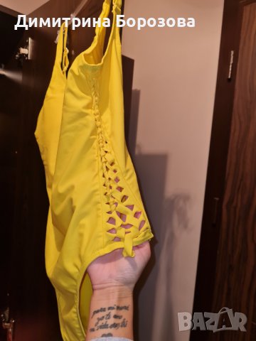 Жълт цял бански костюм , снимка 4 - Бански костюми - 41025522