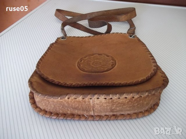 Чанта от ест.кожа дамска за през рамо от м-н "СБХ" от соца, снимка 3 - Други ценни предмети - 41559152