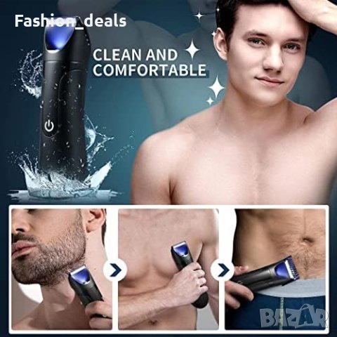 Нова Електрическа Самобръсначка Тример за тяло/LED светлина и огледало/Подарък Мъже, снимка 5 - Тримери - 41597884