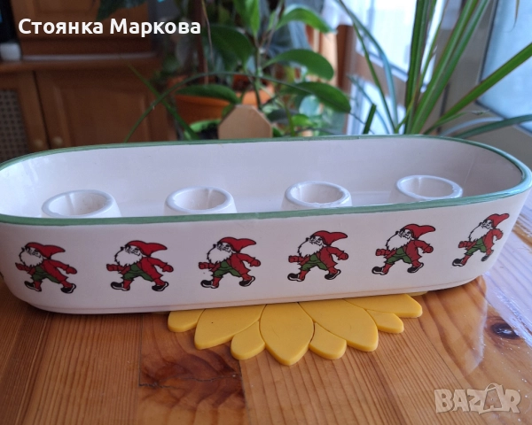 Порцеланов Коледен Свещник