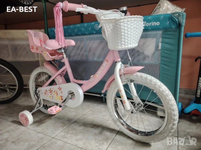 🎀 Детски велосипед Dech 16” – Розова мечта за малката ви принцеса! 🎀, снимка 10 - Детски велосипеди, триколки и коли - 50666596