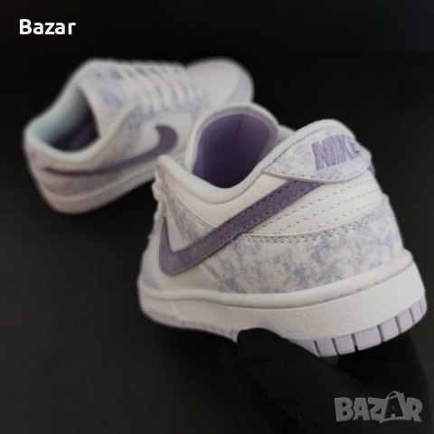 Nike Dunk Purple Aura Lavender White Нови Оригинални Дамски Обувки Маратонки Размер 37 37.5 Номер , снимка 14 - Маратонки - 41087949