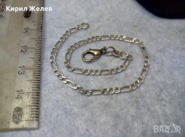 КЛАСИЧЕСКА КАРТИЕ ПЛЕТКА СРЕБЪРНА ГРИВНА МАРКОВО СРЕБРО C-Z 925 РЪЧНА РАБОТА 49342, снимка 4 - Гривни - 49757554