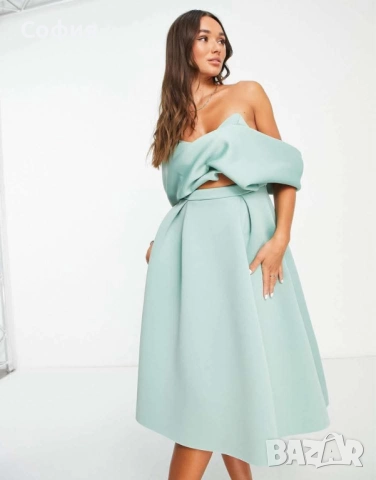 ментова рокля АСОС,р-р хс/с, снимка 2 - Рокли - 52742383