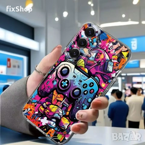 Калъф за Samsung A17 – цветен геймърски дизайн – Нов