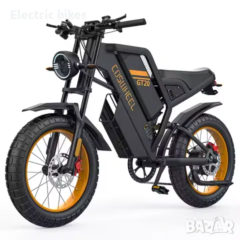 Coswheel GT20 MAX – Електрически Мото Стил Велосипед 60V, 2000W, 40Ah, снимка 8 - Велосипеди - 49866589