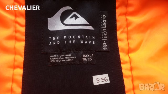 QUIKSILVER Morton Ski Jacket  Black Regular Fit Размер 16 г / 174 см детско ски яке 5-56, снимка 13 - Якета - 41799436