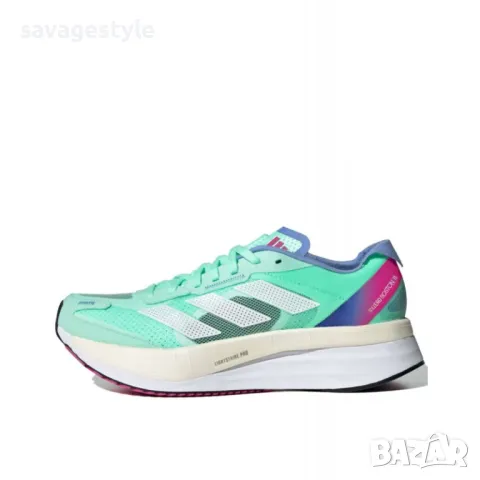 Дамски маратонки ADIDAS Adizero Boston 11 Running Shoes Green, снимка 5 - Маратонки - 48818827