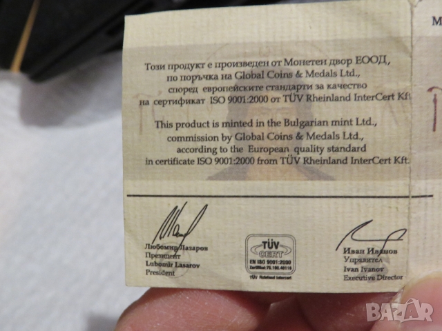 Сребърна инвестиционна монета чисто сребро 999 и с 24к- Исус Христос 40 мм, капсула и сертификат, снимка 6 - Антикварни и старинни предмети - 36051096