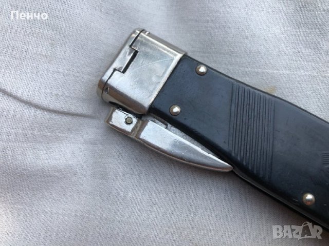 стар военен/парашутистки, десантен, гравитационен/ нож - BUNDESWEHR - Germany - 1959г., снимка 3 - Антикварни и старинни предмети - 41881804