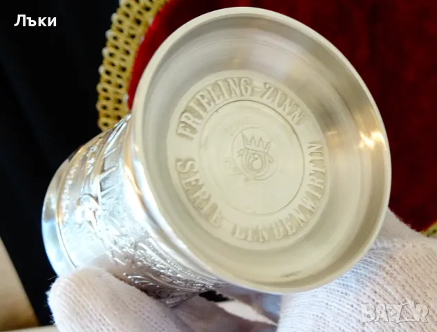 Чаши от калай за вино,сцени от любовна песен. , снимка 5 - Антикварни и старинни предмети - 48042235