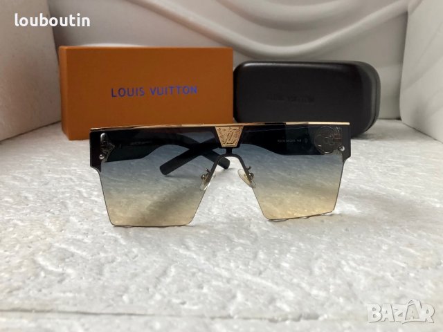 -22 % разпродажба Louis Vuitton 2023 висок клас дамски слънчеви очила маска Мъжки Унисекс, снимка 4 - Слънчеви и диоптрични очила - 38978445