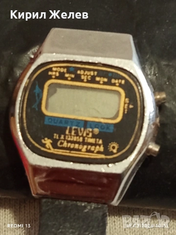 Винтидж електтронен часовник LEVIS ретро рядък дамски за КОЛЕКЦИОНЕРИ 51822