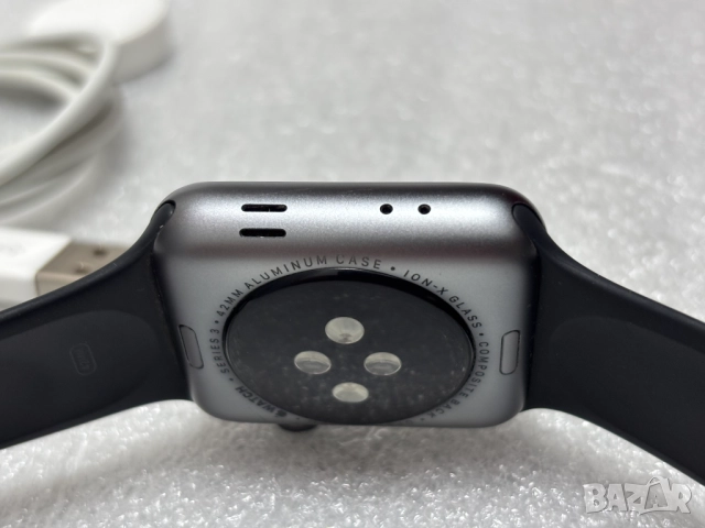 Смарт Часовник Apple Watch 3 series 42 mm Space Grey Aluminium Case with Black, снимка 9 - Смарт часовници - 52629920