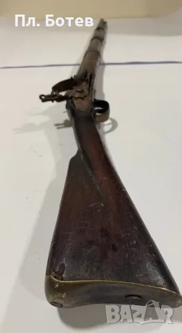 Стара кремъчна пушка, снимка 5 - Антикварни и старинни предмети - 48358925