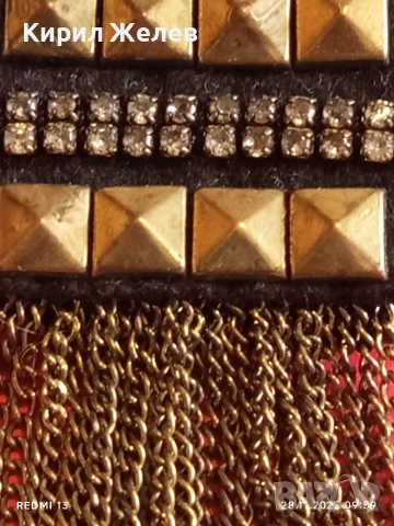 Старинна етнографски стил месингова брошка украшение за носия колекция 29213, снимка 4 - Други - 52570044