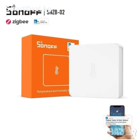 SONOFF SNZB-02 – ZigBee сензор за температура и влажност, снимка 1 - Друга електроника - 44781395