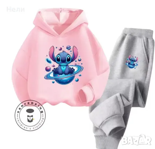 Спортен комплект на Стич, снимка 2 - Детски анцузи и суичери - 44636428