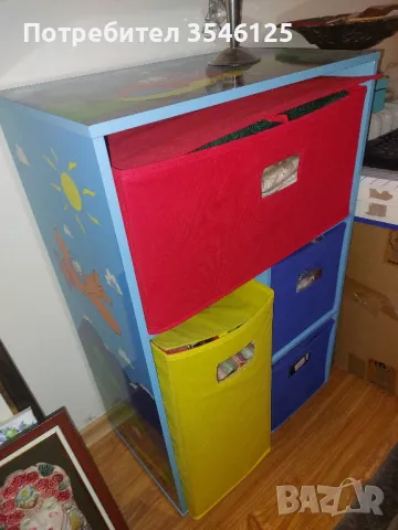 Детски скрин с рисунки, снимка 2 - Мебели за детската стая - 49788967
