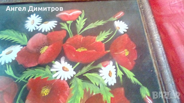 Стара картина смесена техника , снимка 7 - Картини - 41470634