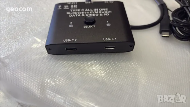 KCEVE C201 Type-C Switch 2in1 Bidirectional Switch (Нов,без кутия), снимка 3 - Суичове - 50067612