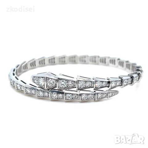 Златна дамска гривна с диаманти Bulgari 3,30Ct. 18кр. модел:43055-1, снимка 2 - Гривни - 55846086
