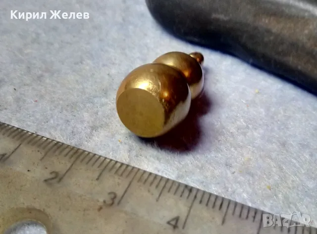 ИНТЕРЕСНА ФИГУРАЛНА СТАРА МЕСИНГОВА ВИНТИДЖ АРТ ВИСУЛКА ПЕНДАНТ 44120, снимка 4 - Антикварни и старинни предмети - 48818806