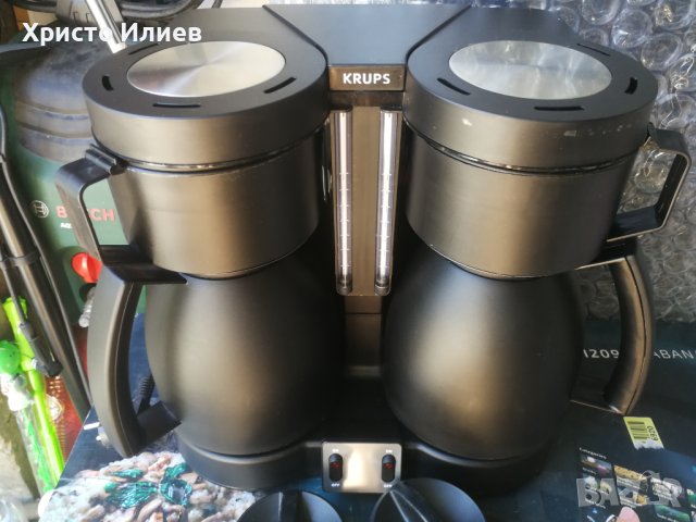 Кафемашина Krups с две термокани с филтър двойна кафе машина, снимка 12 - Кафемашини - 42019455