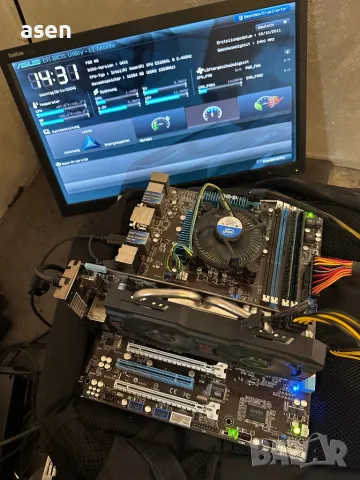 Asus P8B WS LGA115 Mainboard Sockel 1155 Intel C206 4X DDR3 И процесор Intel Xeon E3 1260L 8M кеш па