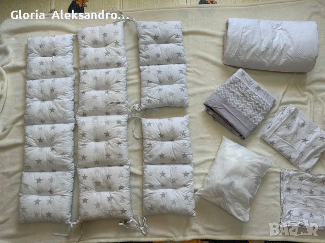 Голям комплект за бебешко легло , снимка 2 - Спално бельо и завивки - 41565076