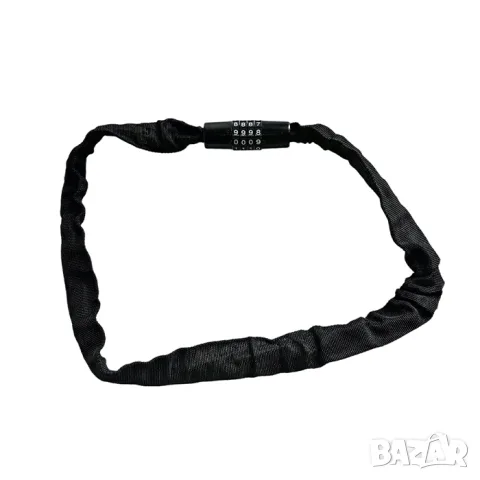 Черна верига 90 cm с четирицифрен код, снимка 2 - Аксесоари и консумативи - 55866612