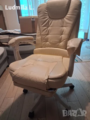 Компютърен стол, снимка 3 - Бюра - 56259430