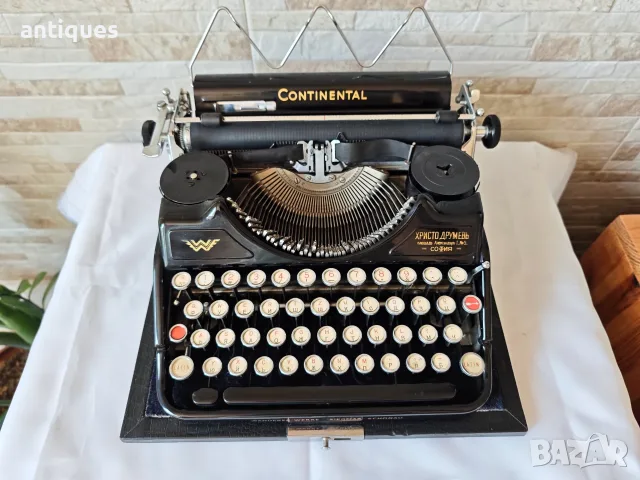 Стара пишеща машина Continental WW - Made in Germany - 1930 год. - Антика, снимка 4 - Антикварни и старинни предмети - 55886805