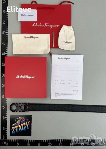 колани от естествена кожа в кутия Salvatore Fevagamo