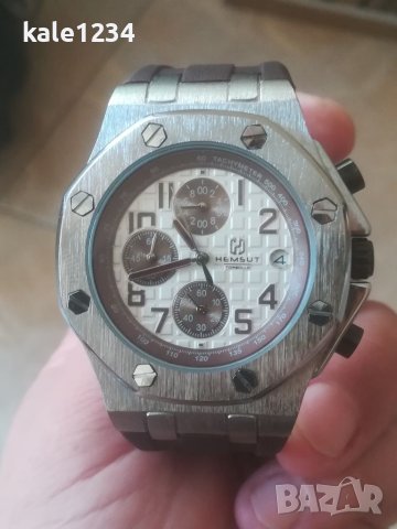 Мъжки часовник Хронограф. HEMSUT Torbollo. Chronograph. Japan move. Quartz. Чисто нов! , снимка 11 - Мъжки - 41040559