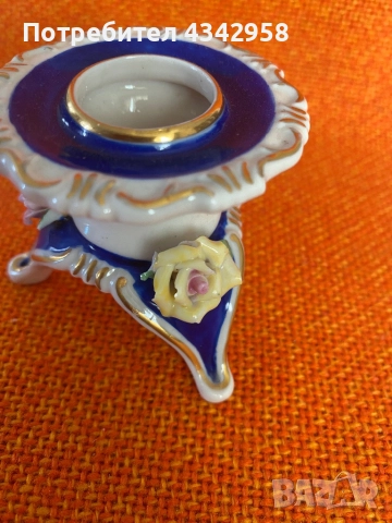 Vintage Frankenthal Dresden.1920 г. Античен свещник., снимка 9 - Антикварни и старинни предмети - 51691956