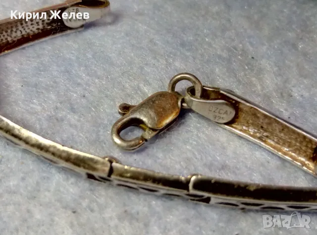 ÖZCAN 925 БУТИКОВА СРЕБЪРНА ГРИВНА ЛАКИРАНО СРЕБРО 925 OZCAN БИЖУТЕРСКА РЪЧНА АРТ ИЗРАБОТКА 49285, снимка 9 - Гривни - 48485839