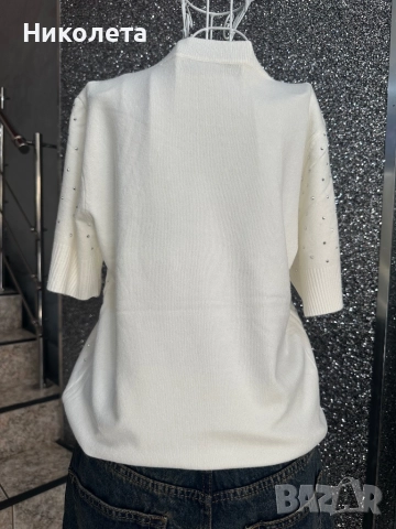 Блуза фино плетиво 4 цвята, снимка 5 - Блузи с дълъг ръкав и пуловери - 51605755