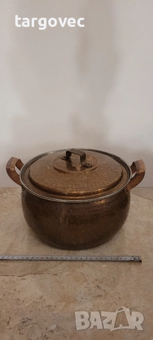 масивна медна тенджера 8 l