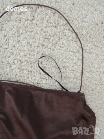 Къса ластична рокля с презрамки Н&M, цвят нес кафе, размер М, снимка 3 - Рокли - 50259760