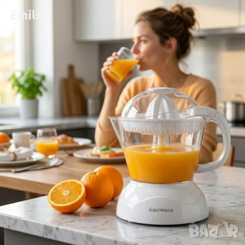 Електрическа сокоизстисквачка Dictrolux 40W - 1L кана, Push& Go система и селектор за пулп , снимка 2 - Сокоизстисквачки и цитрус преси - 55979666