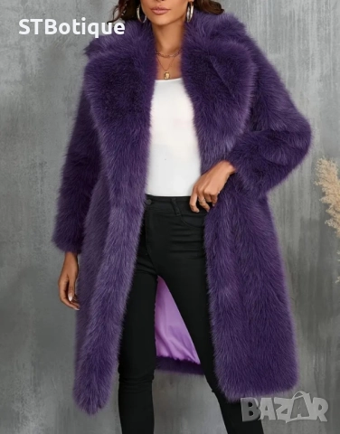 🌟 Дамско елегантно яке от изкуствен косъм – STBoutique 🌟, снимка 3 - Якета - 51937061