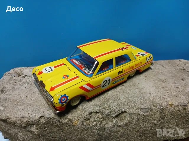 Стара ламаринена ГДР играчка Форд. , снимка 2 - Колекции - 55959029