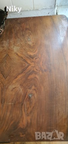 Квадратна ретро маса 80х80 см., снимка 2 - Маси - 41476080