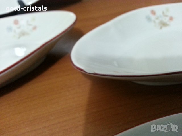 Стар български порцелан чинии елипси, снимка 5 - Антикварни и старинни предмети - 35936975